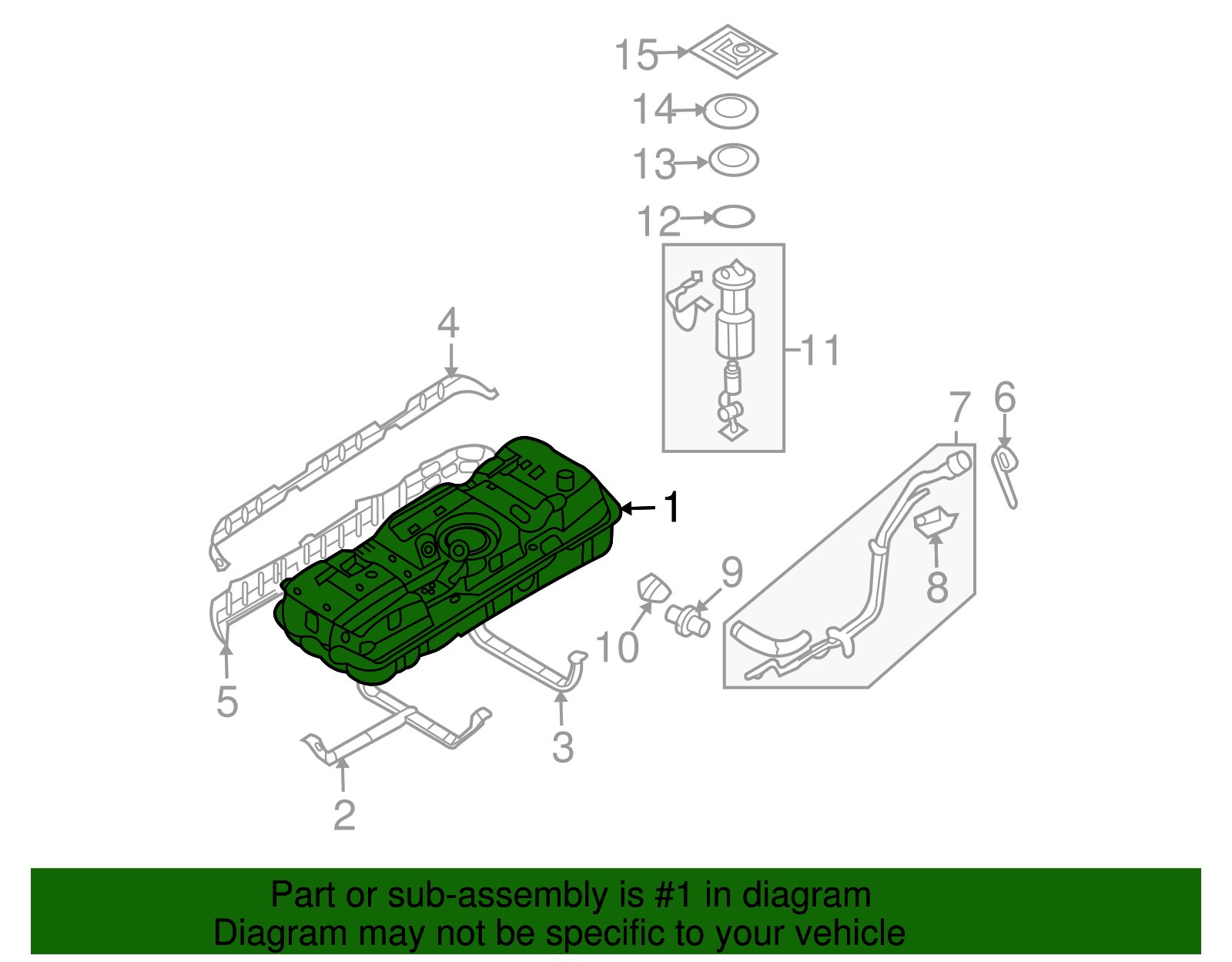 Fuel Tank - Kia (31150-4D750)