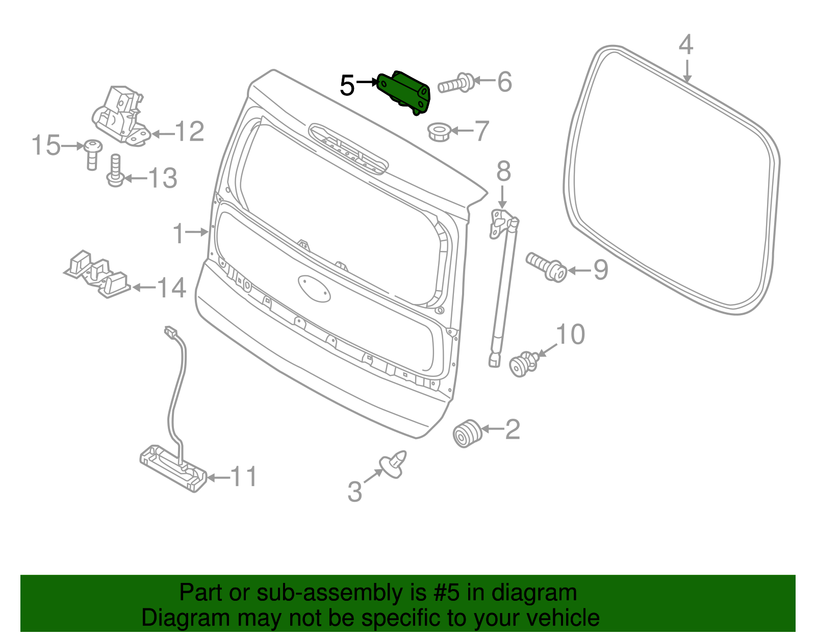 Hinge Assembly - Kia (79710-1D000)