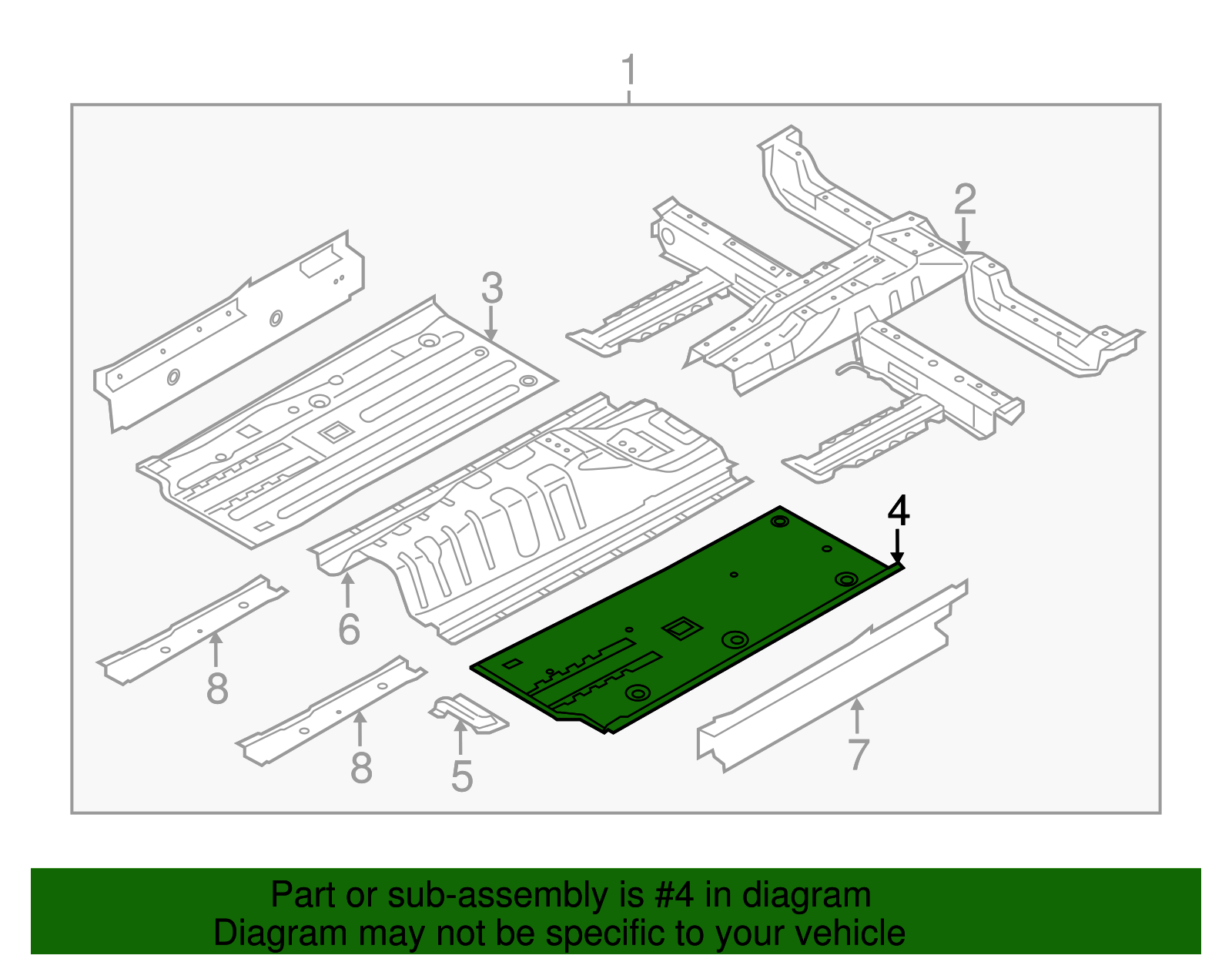 Floor Pan - Kia (65111-B2000)