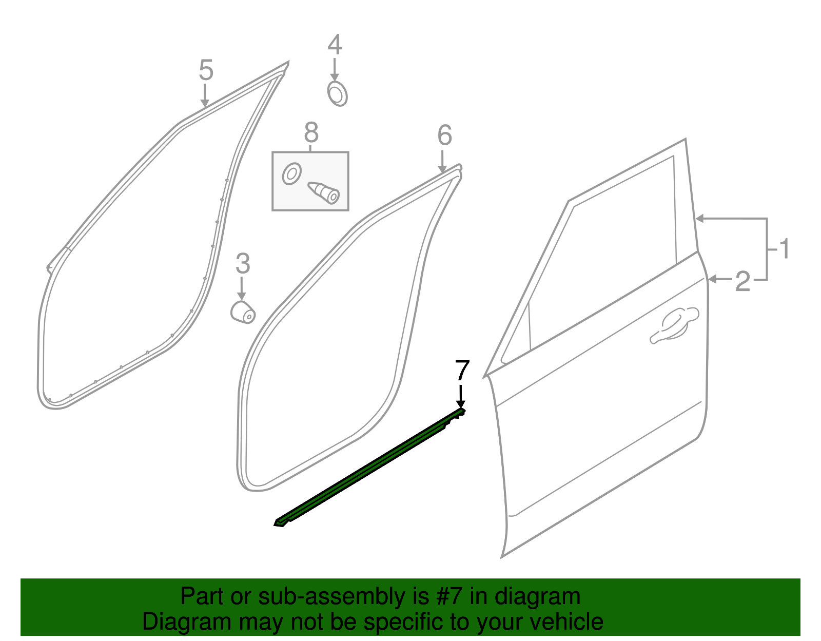 Belt Molding - Kia (82210-B2000)