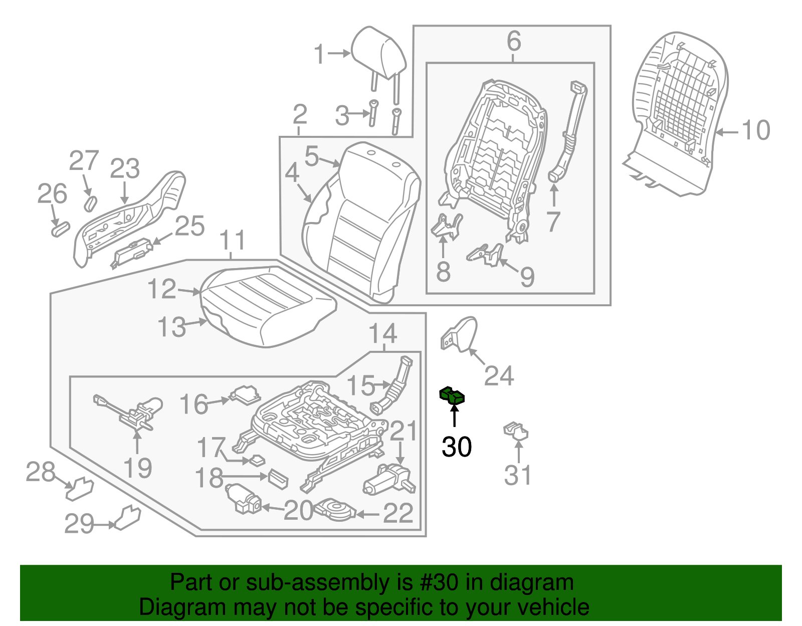 Track End Cover - Kia (88242-C6000WK)