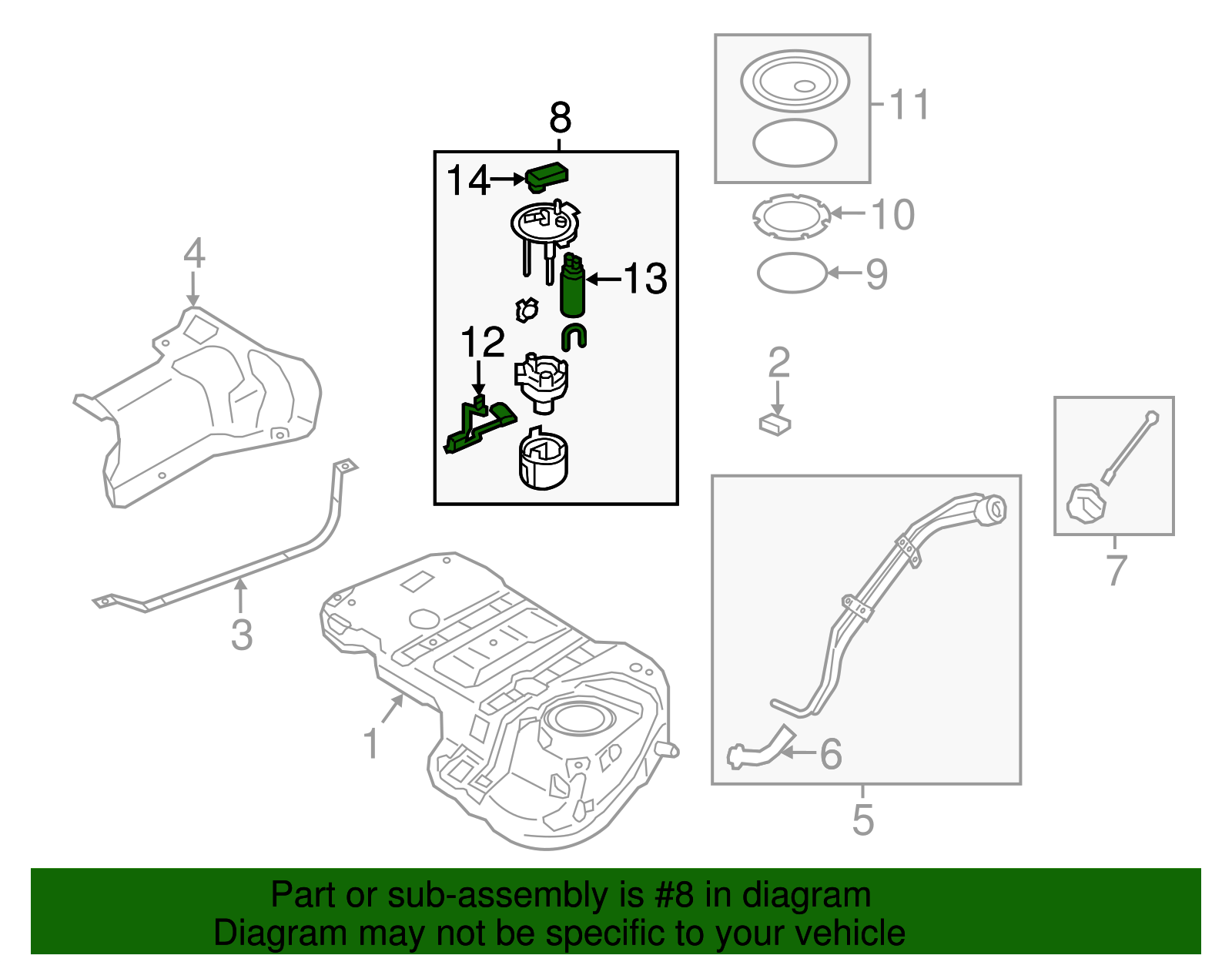 Fuel Pump Assembly - Kia (31110-4Z000)