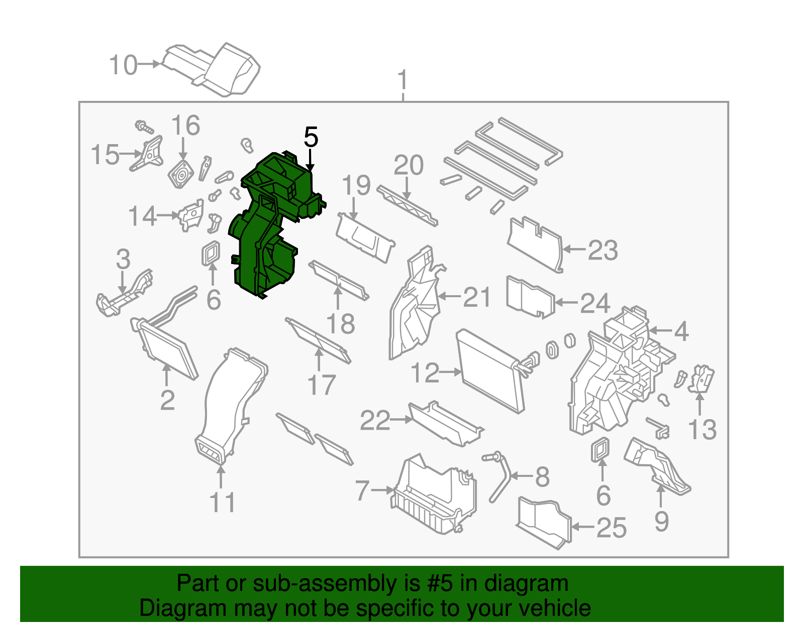 Heater Case - Kia (97134-1U000)
