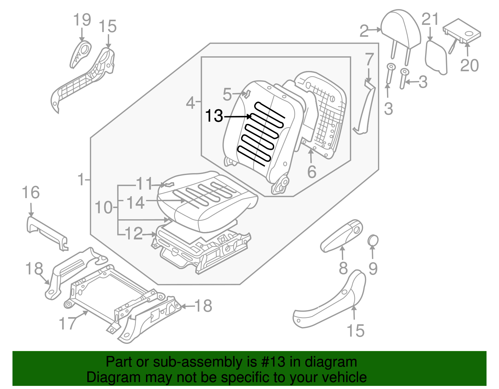 Seat Back Heater - Kia (88499-4D011)