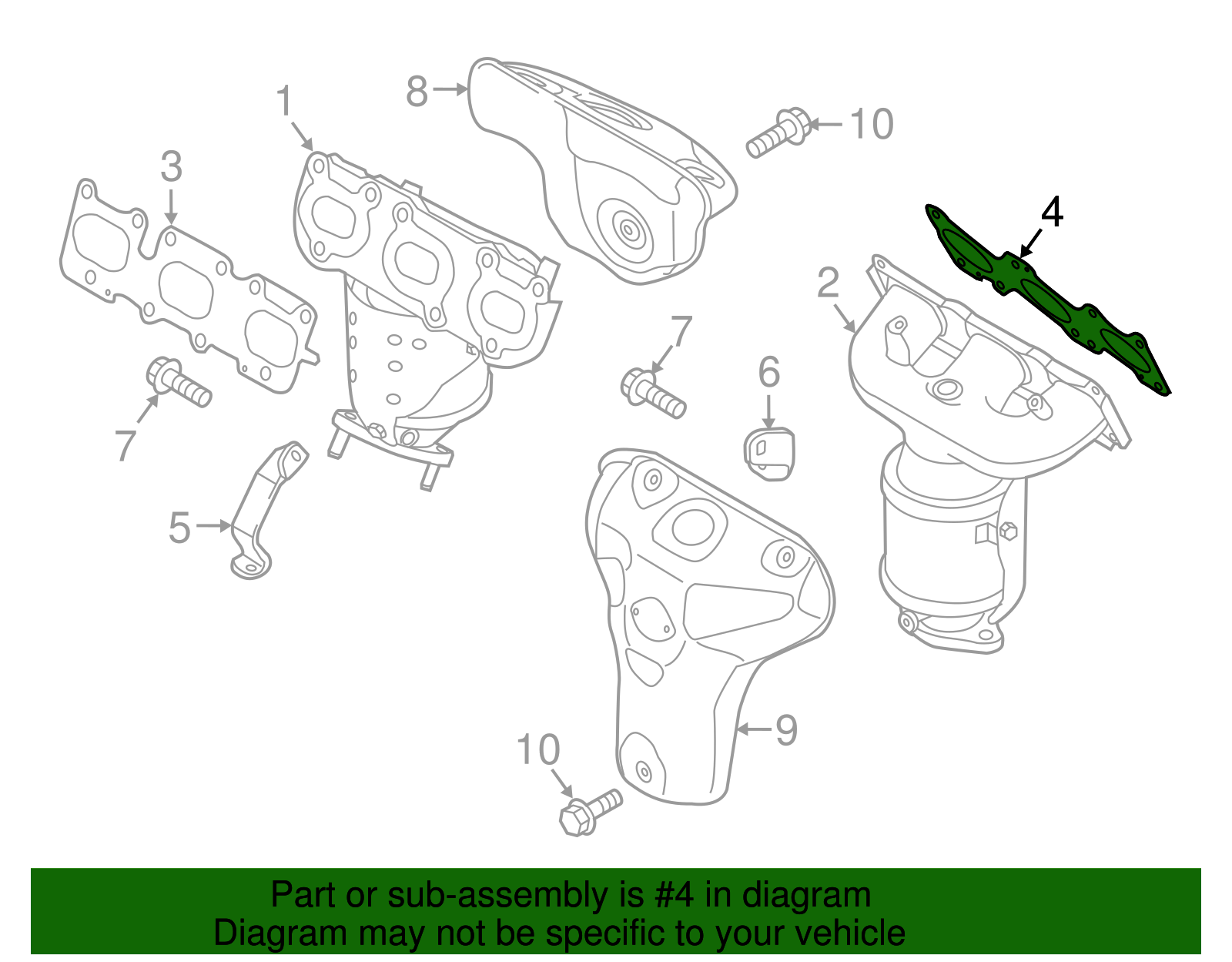 Manifold Gasket - Kia (28521-3C702)