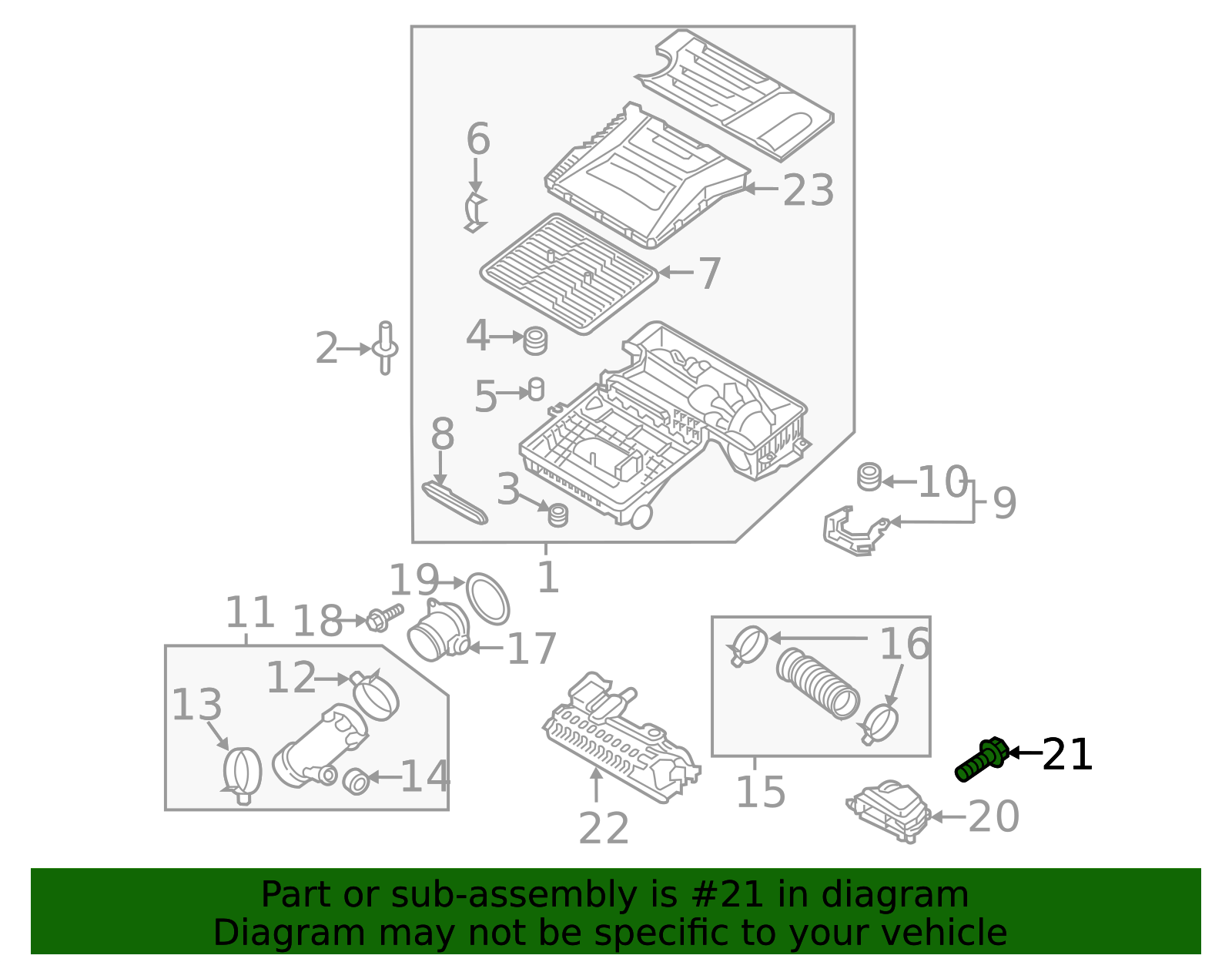 Engine Air Intake Hose Debris Screen Bolt - Kia (10144-06201)