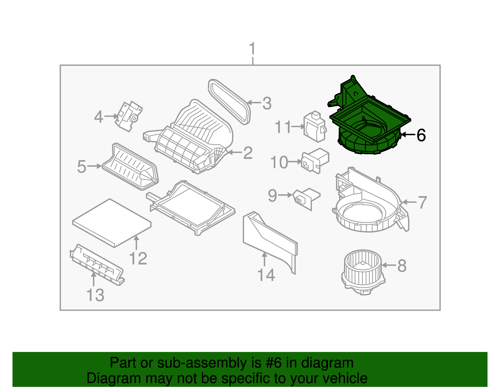 Blower Case - Kia (97114-1U100)