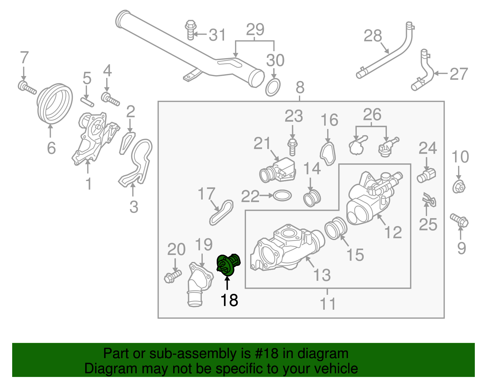 Thermostat - Kia (25500-3C150)