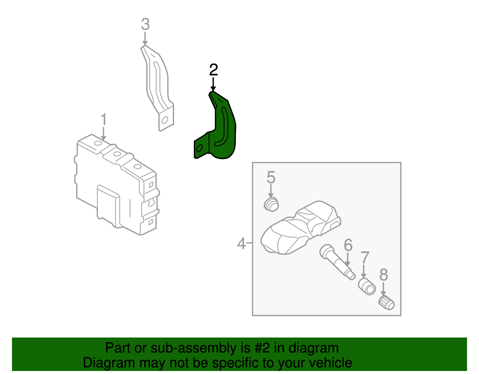 Module Bracket - Kia (95800-4D020)