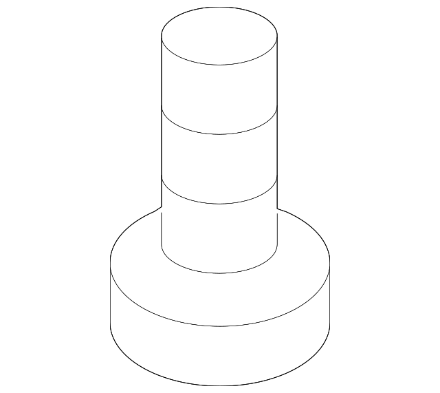 Lower Center Pillar Trim Screw - Kia (12493-04143)