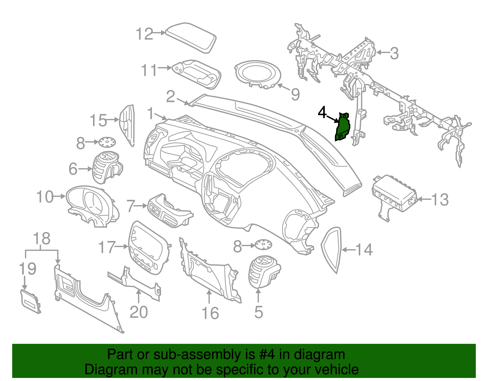 Reinforced Beam Bracket - Kia (84490-B2000)