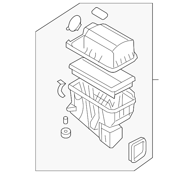 Air Cleaner Assembly - Kia (28110-4D200)