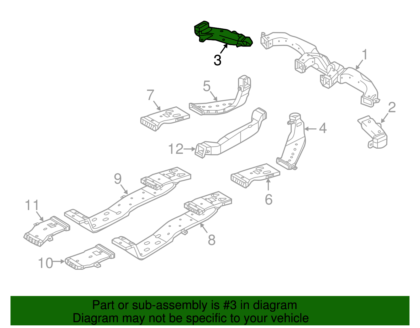 Defroster Nozzle - Kia (97380-C6000)