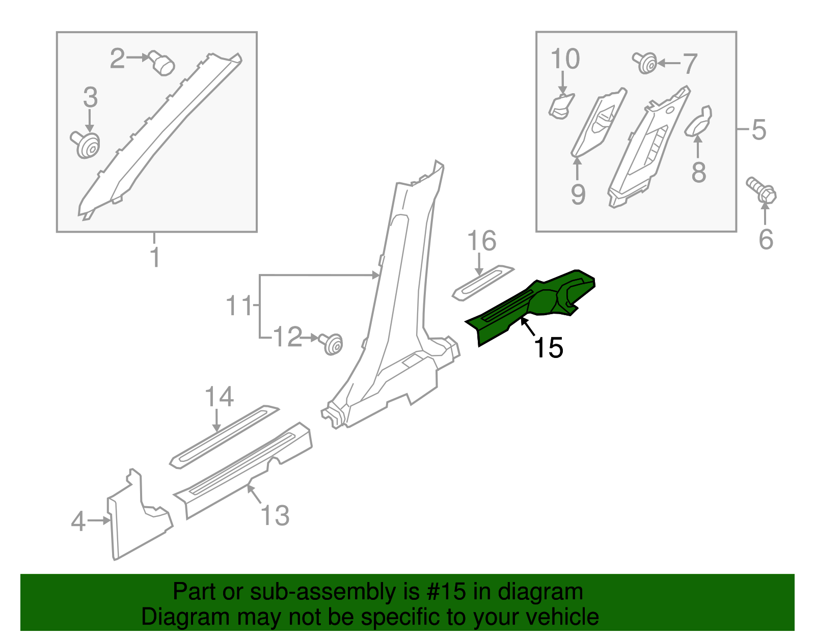 Rear Sill Plate - Kia (85875-B2000EQ)
