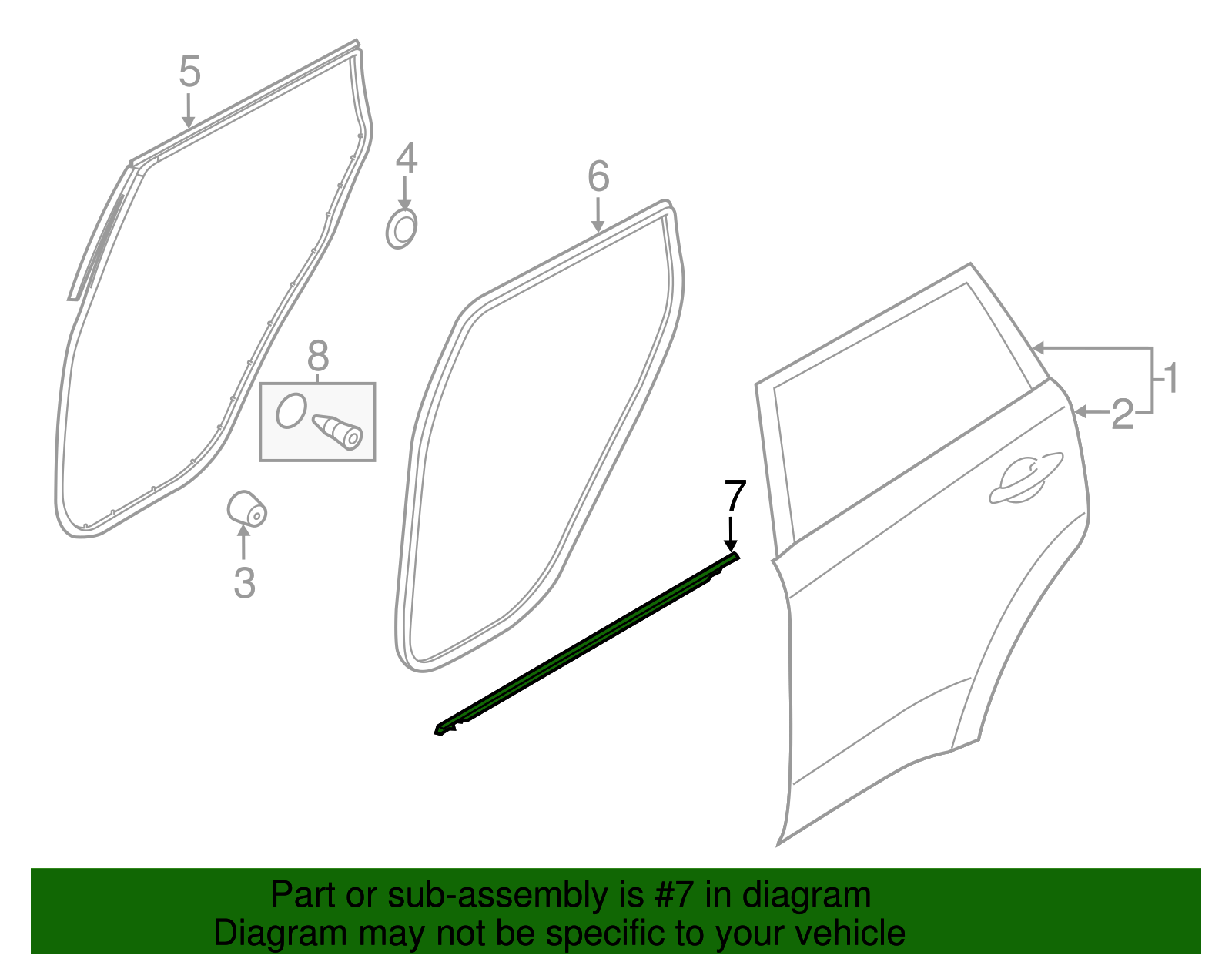 Belt Molding - Kia (83220-B2000)