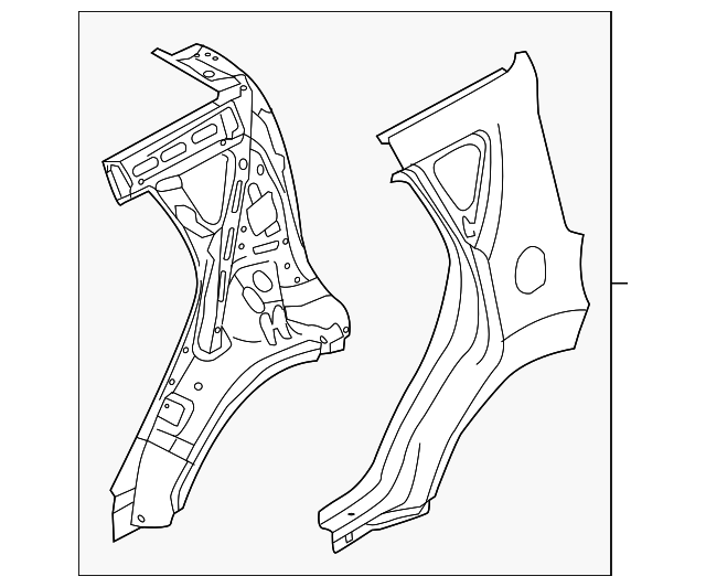 Quarter Panel Assembly - Kia (70100-B2A71)