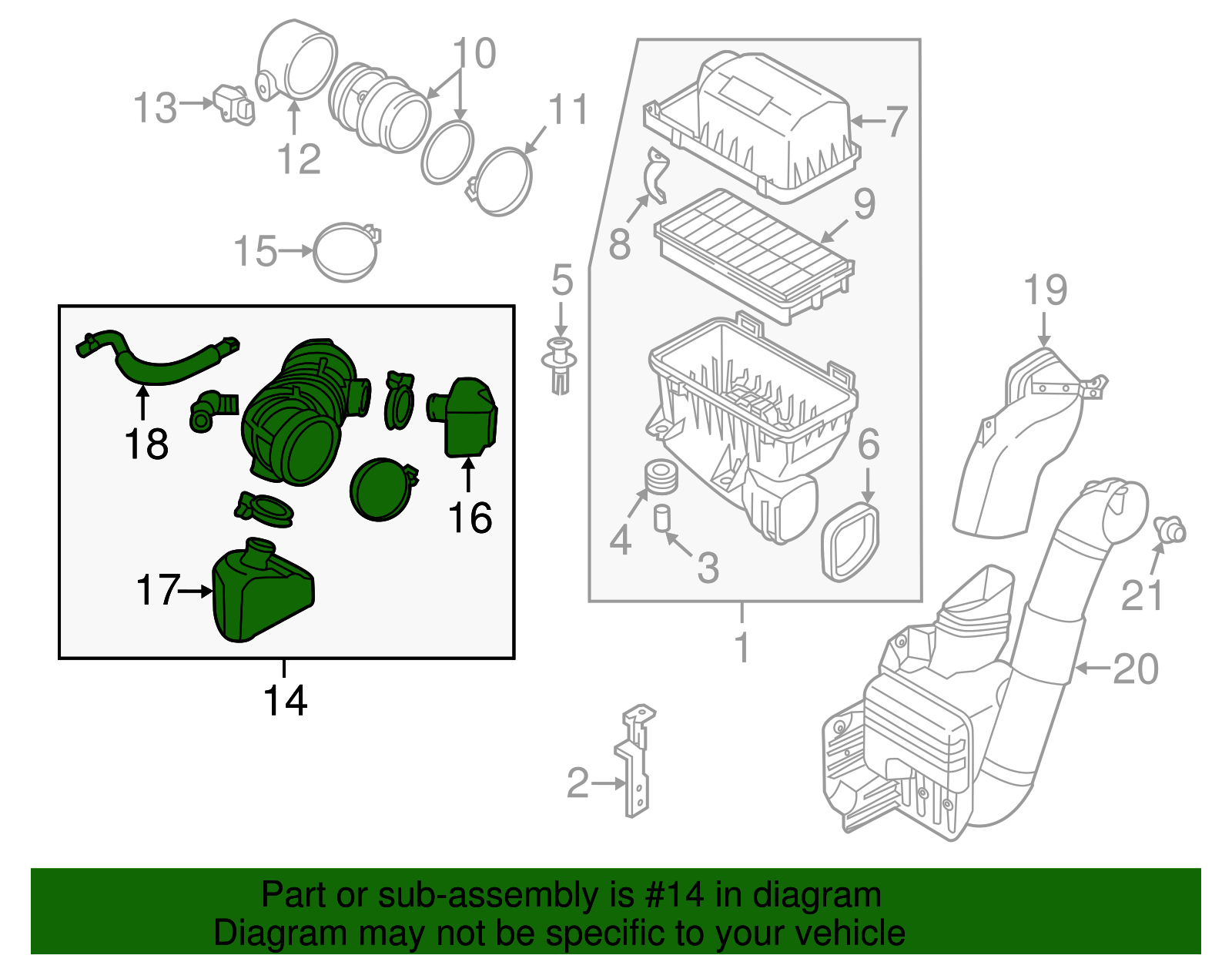Intake Hose - Kia (28130-4D200)