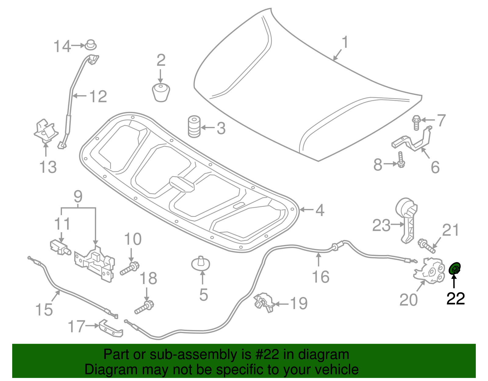Handle Base Grommet - Kia (81385-3B000)