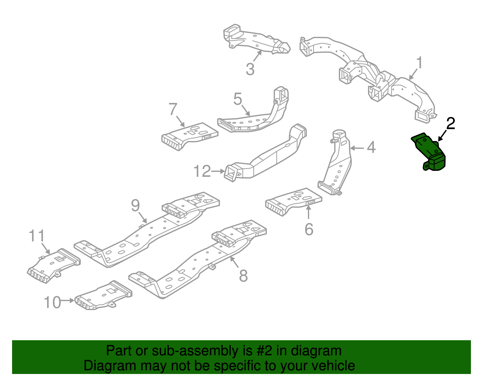 Defroster Nozzle - Kia (97390-C6000)