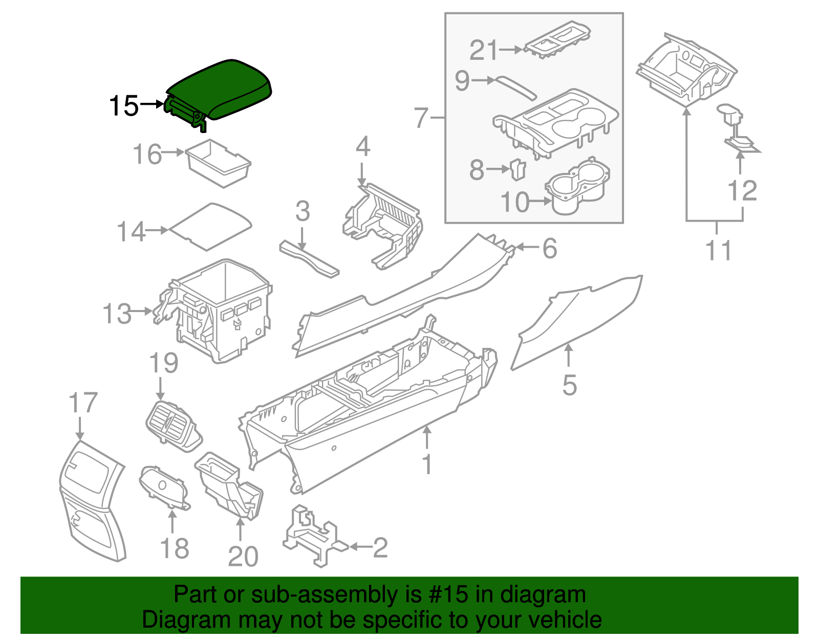 Armrest - Kia (84660-C6000WK)