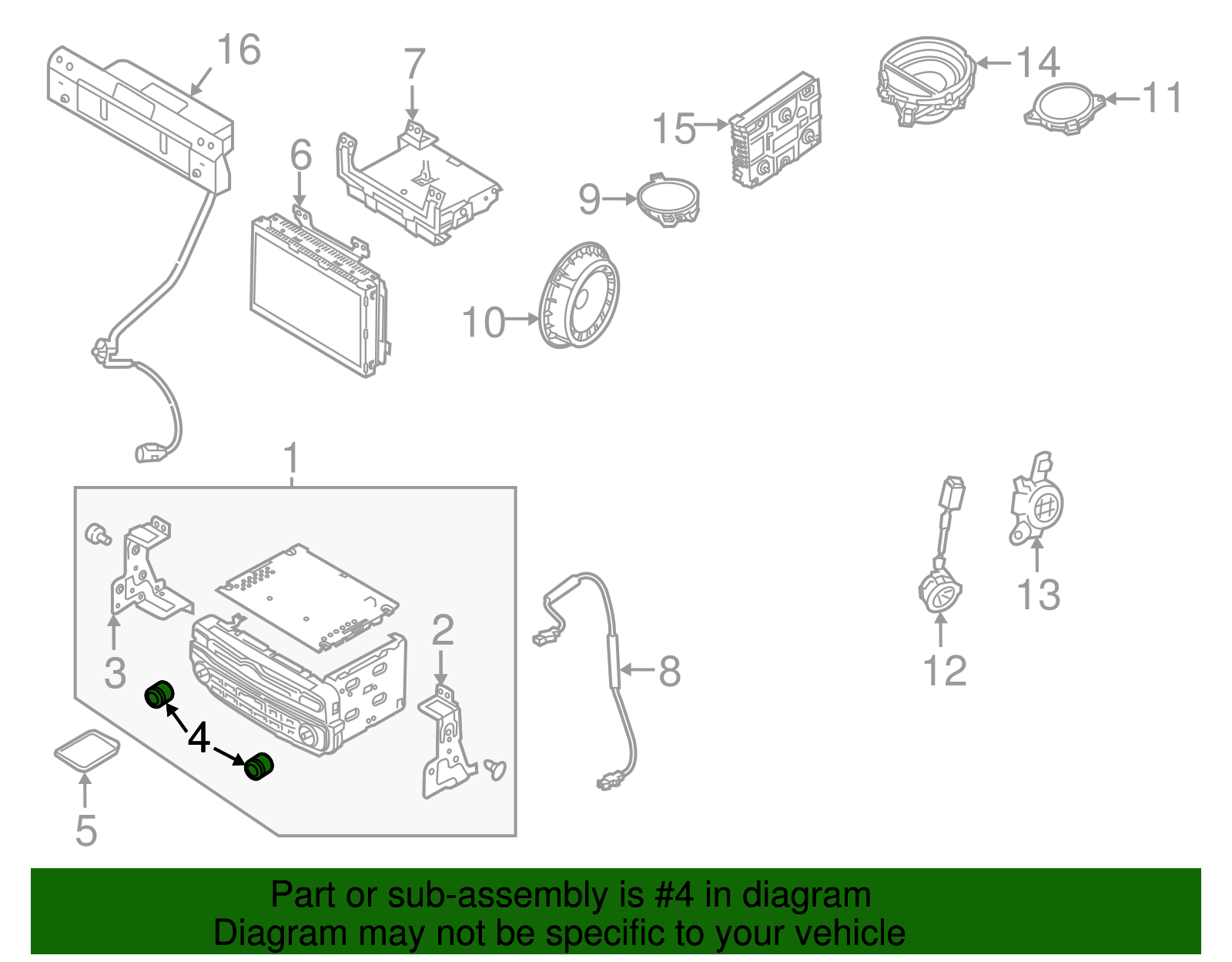 Knob - Kia (96173-3R115)