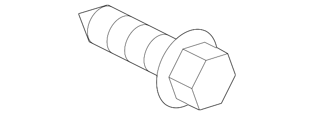 Bumper Cover Screw - Kia (12441-05167B)