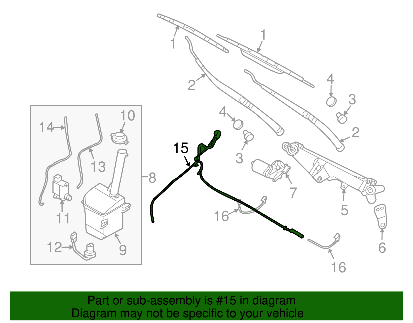 Upper Hose - Kia (98650-4D001)