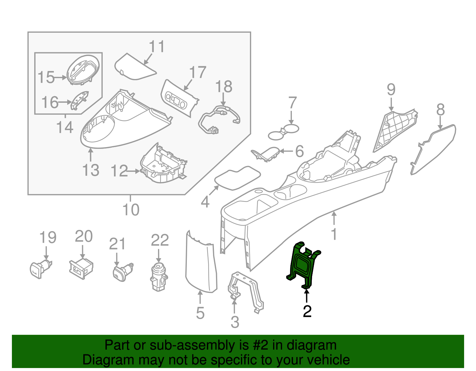 Front Bracket - Kia (84686-B2001)