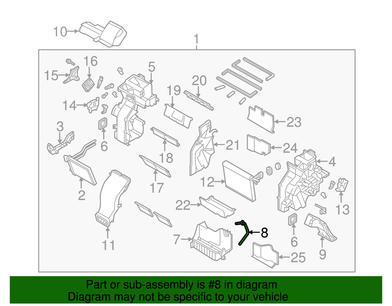 Drain Hose - Kia (97284-1U500)