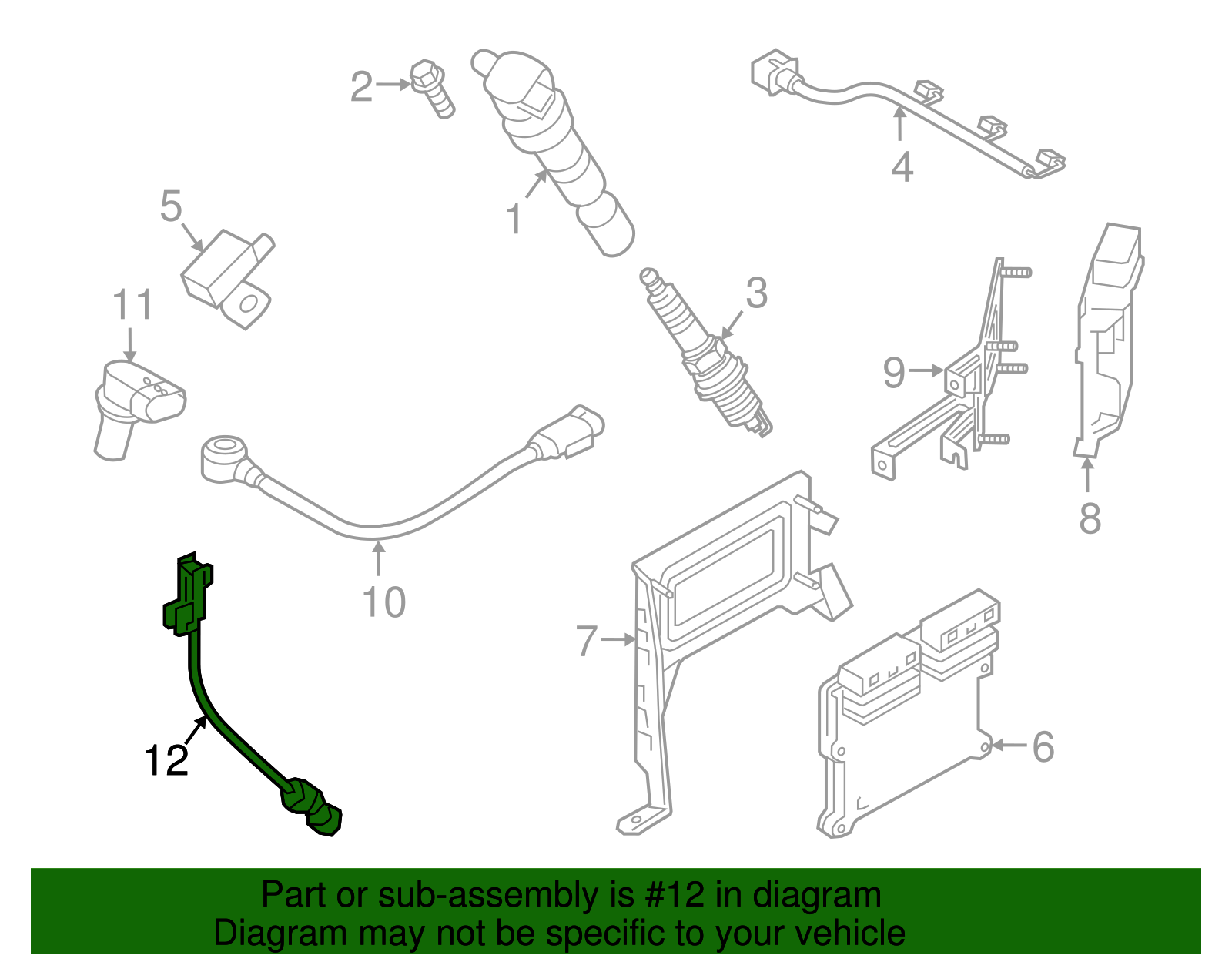 Crankshaft Position Sensor - Kia (39310-3C600)