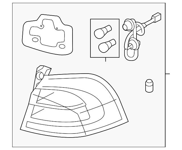 Tail Lamp Assembly - Kia (92402-1W000)