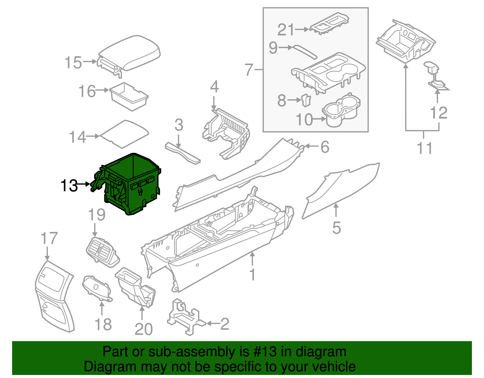 Storage Box - Kia (84630-C6010BGG)