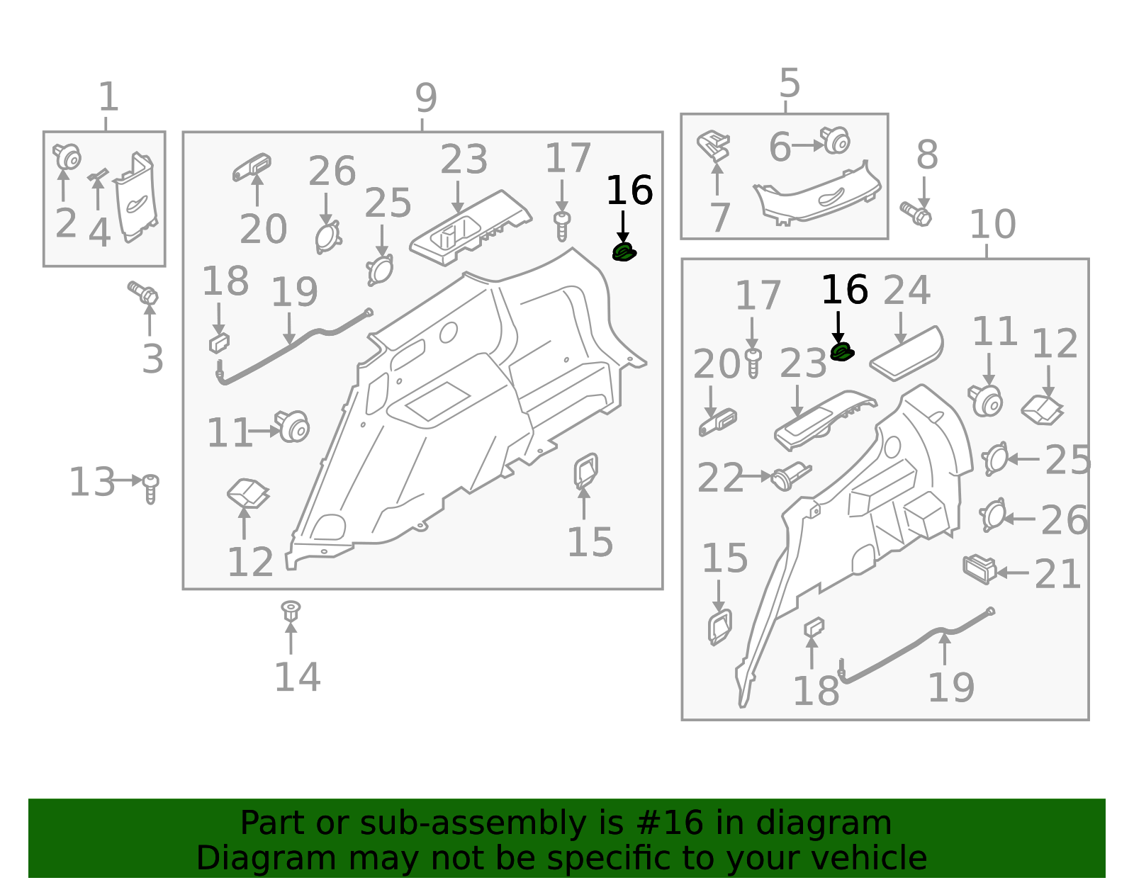 Quarter Trim Panel Hook - Kia (85765-2S000RYN)