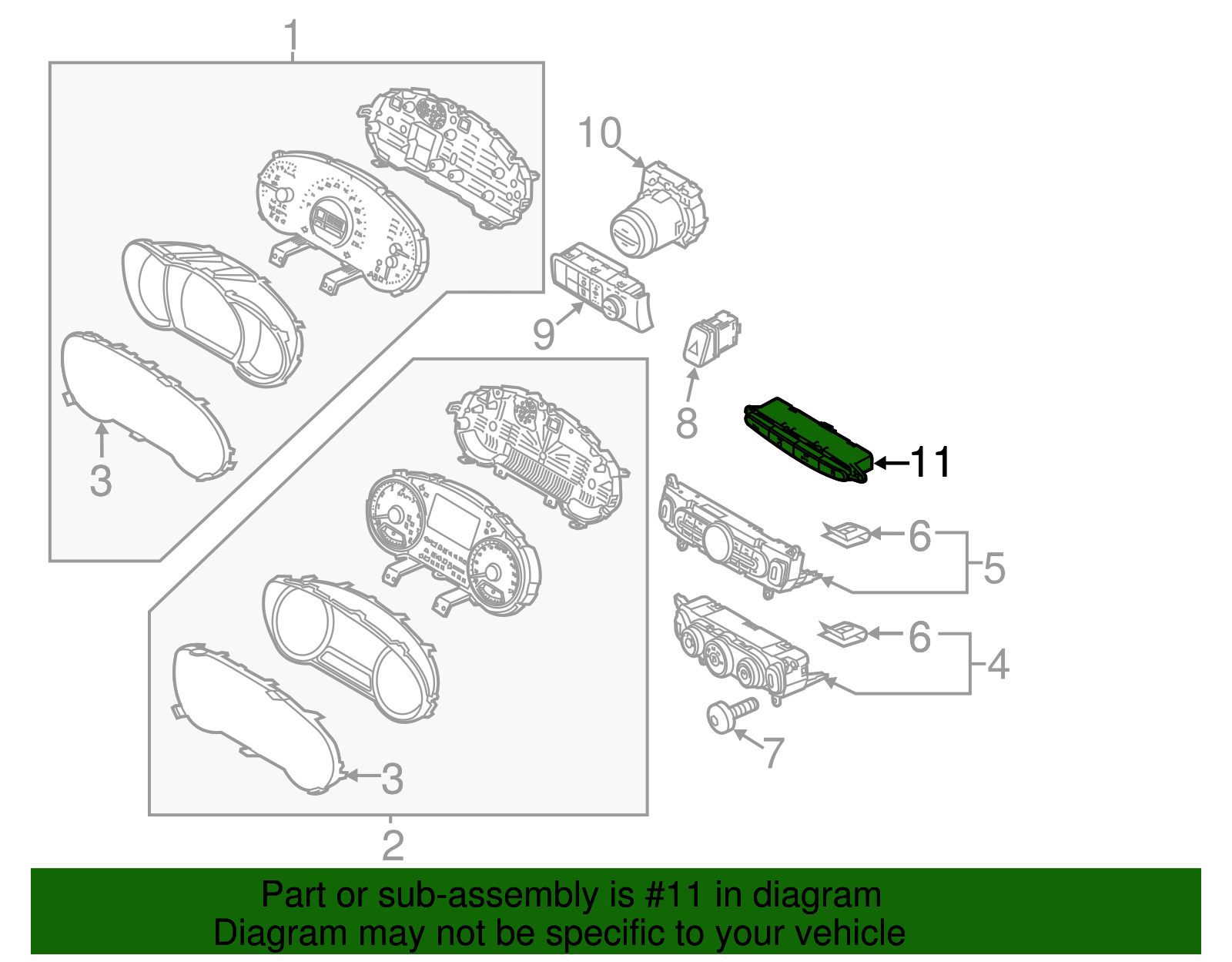 Air Bag Lamp - Kia (93700-B2AA0CA)