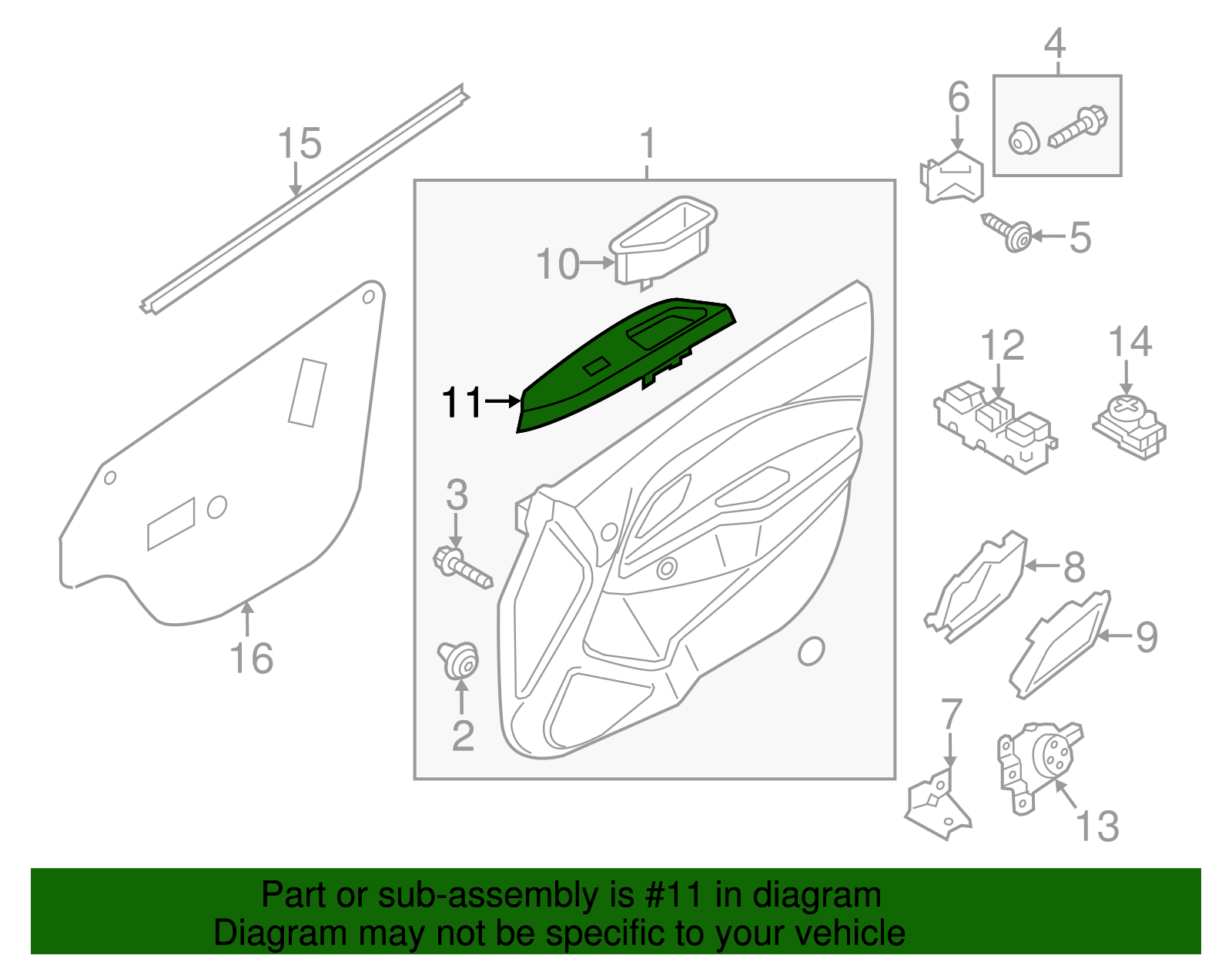 Pull Handle - Kia (82730-1W090HU)