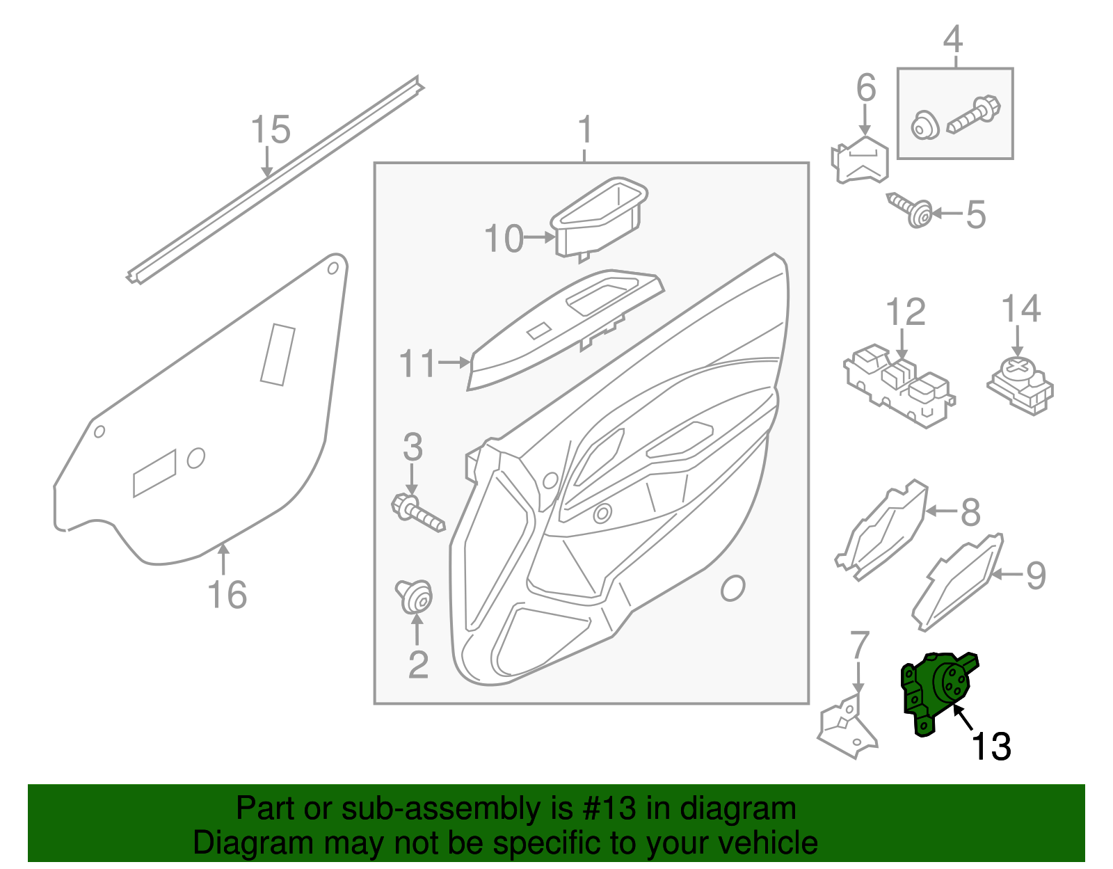 Mirror Switch - Kia (93530-1W200)
