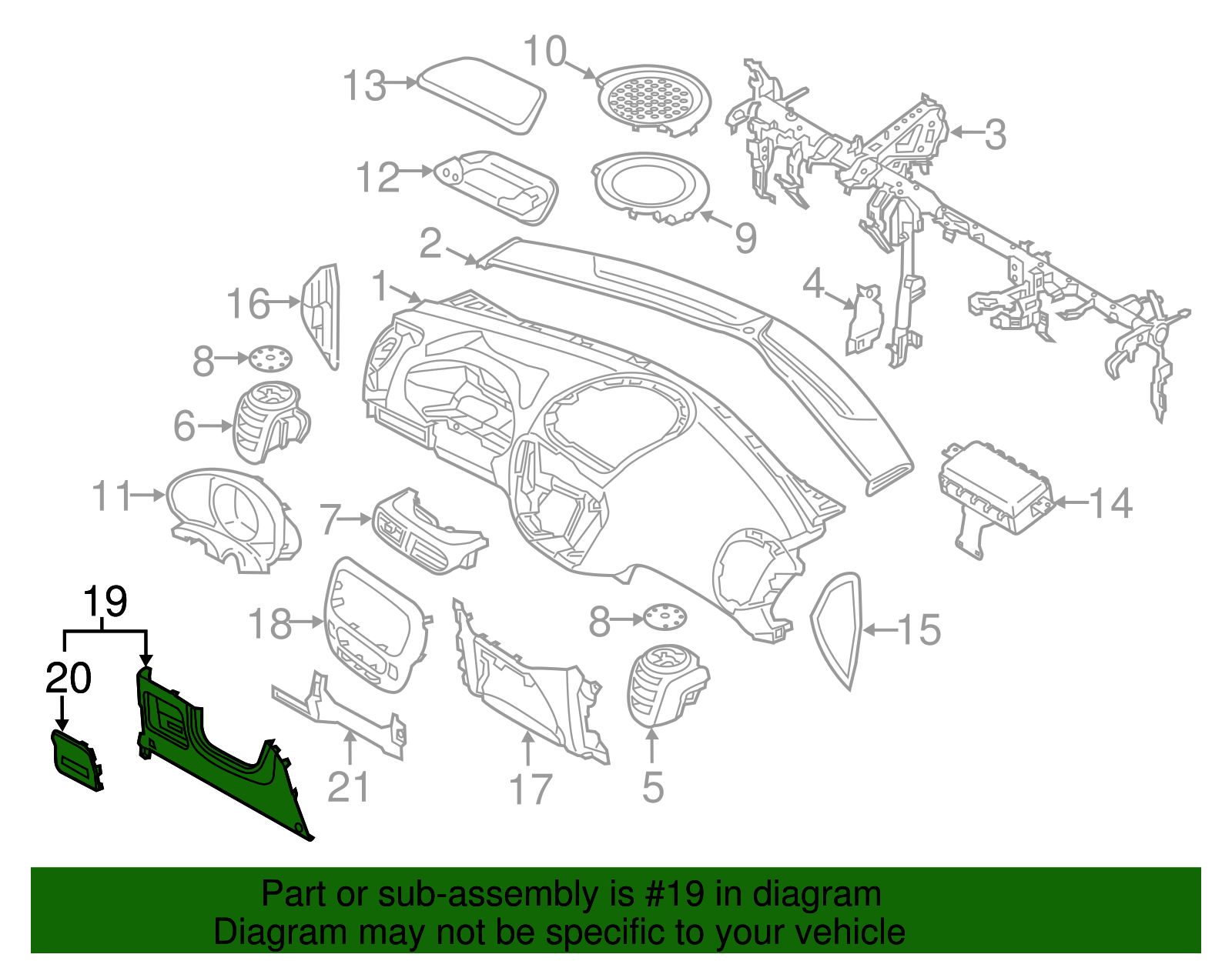 Lower Trim - Kia (84750-B2AB0EQ)