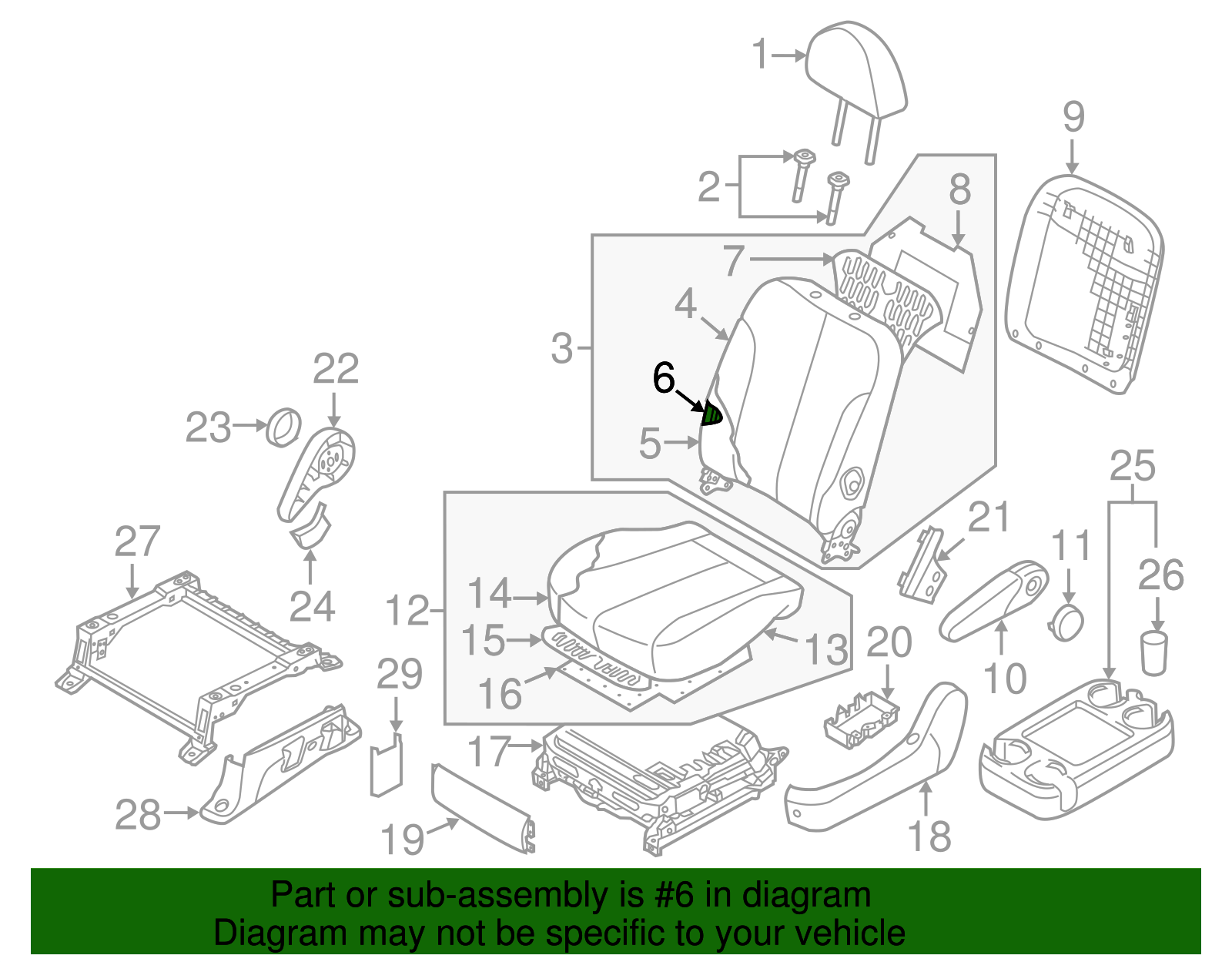 Seat Back Frame - Kia (88410-4D260)