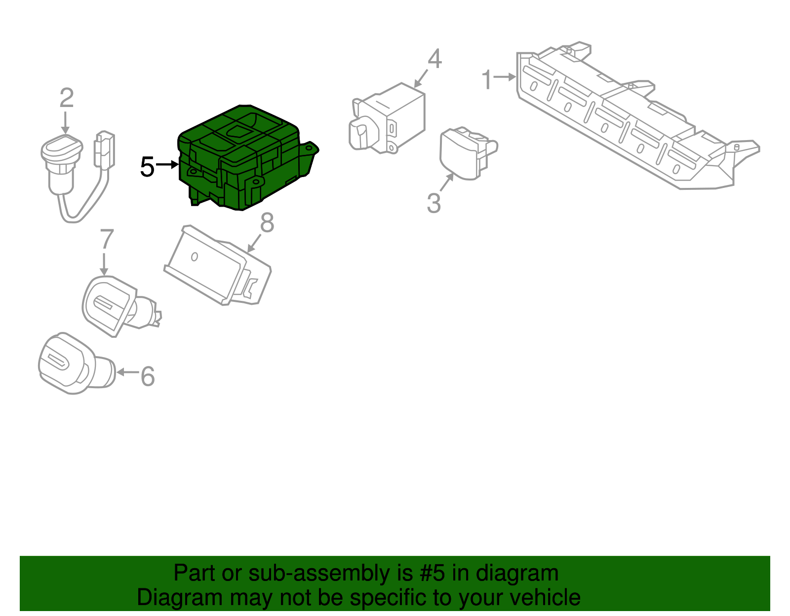 Prk Brake Switch - Kia (93600-C6010)