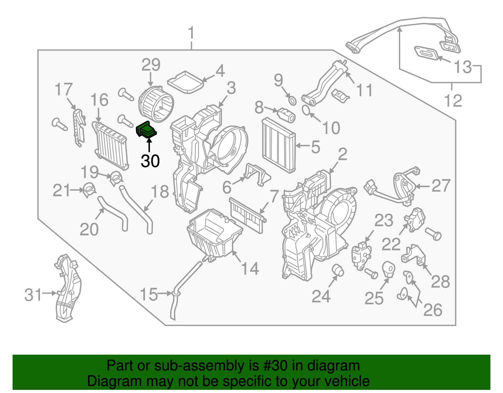 Blower Motor Resistor - Kia (97235-1U000)