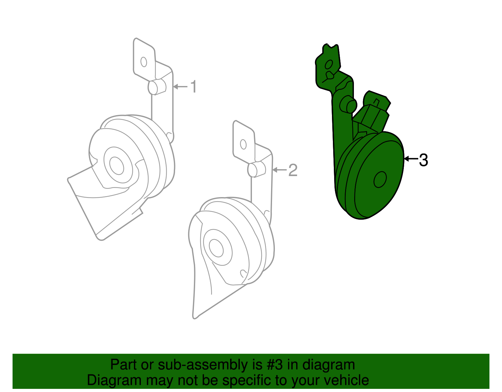 Alarm Horn - Kia (96660-4D100-DS)