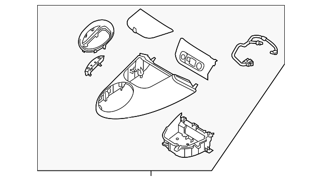 Upper Console - Kia (84650-B2GD0AHV)
