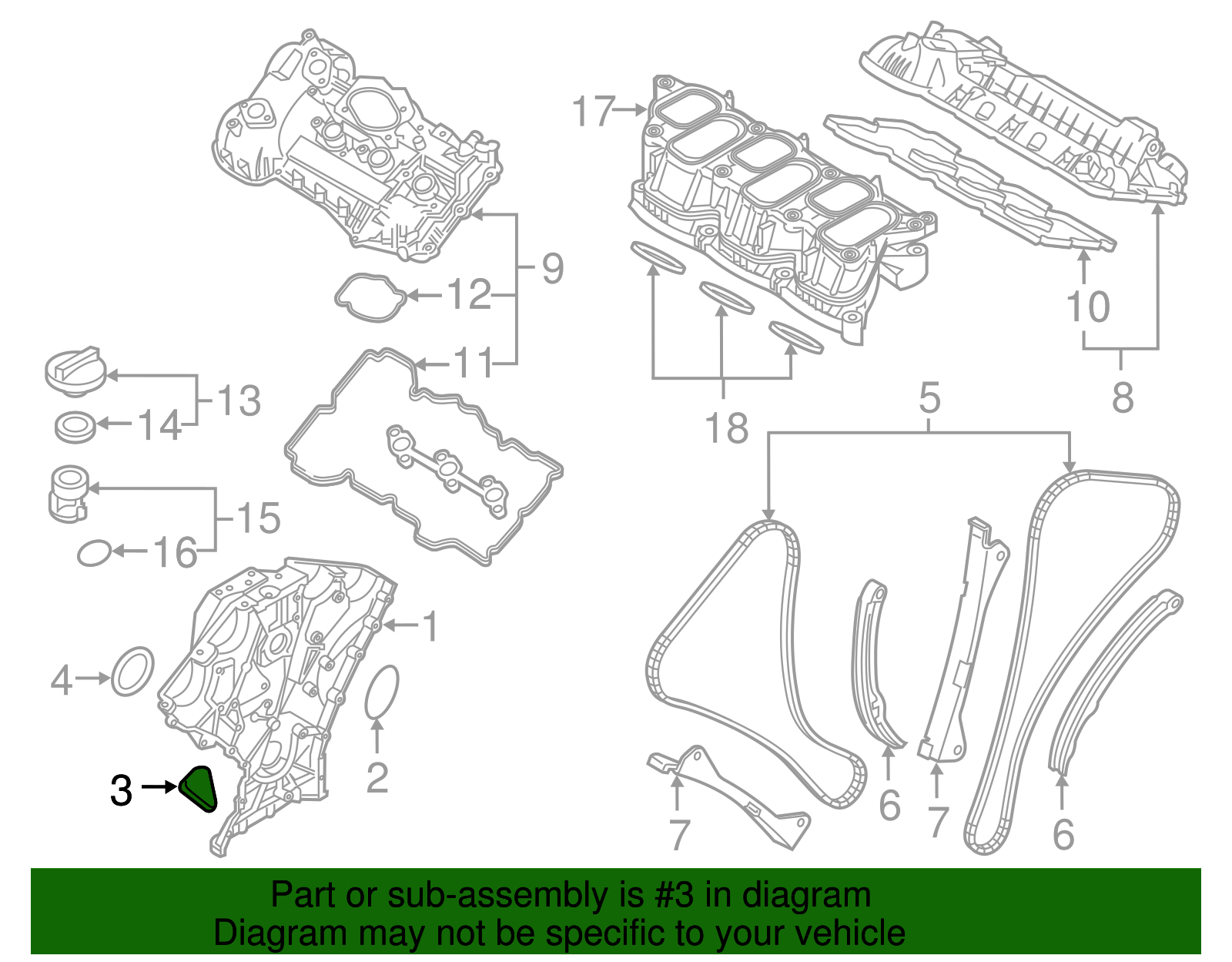 Gasket - Kia (21354-3C510)