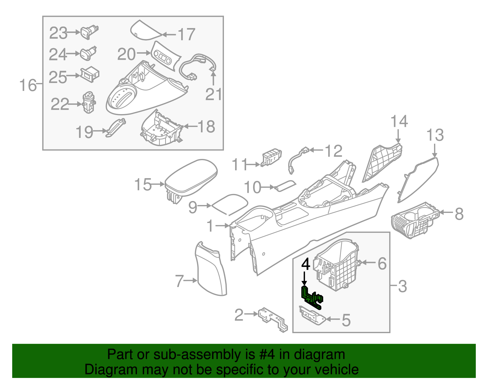 Storage Box Bracket - Kia (84613-B2000)