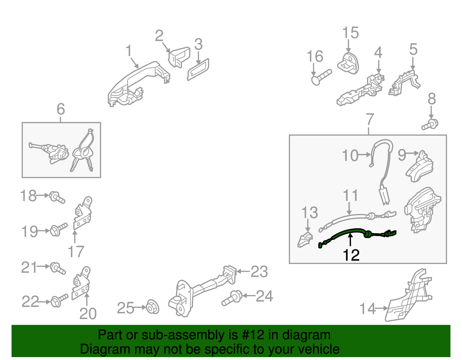Release Cable - Kia (81371-B2000)