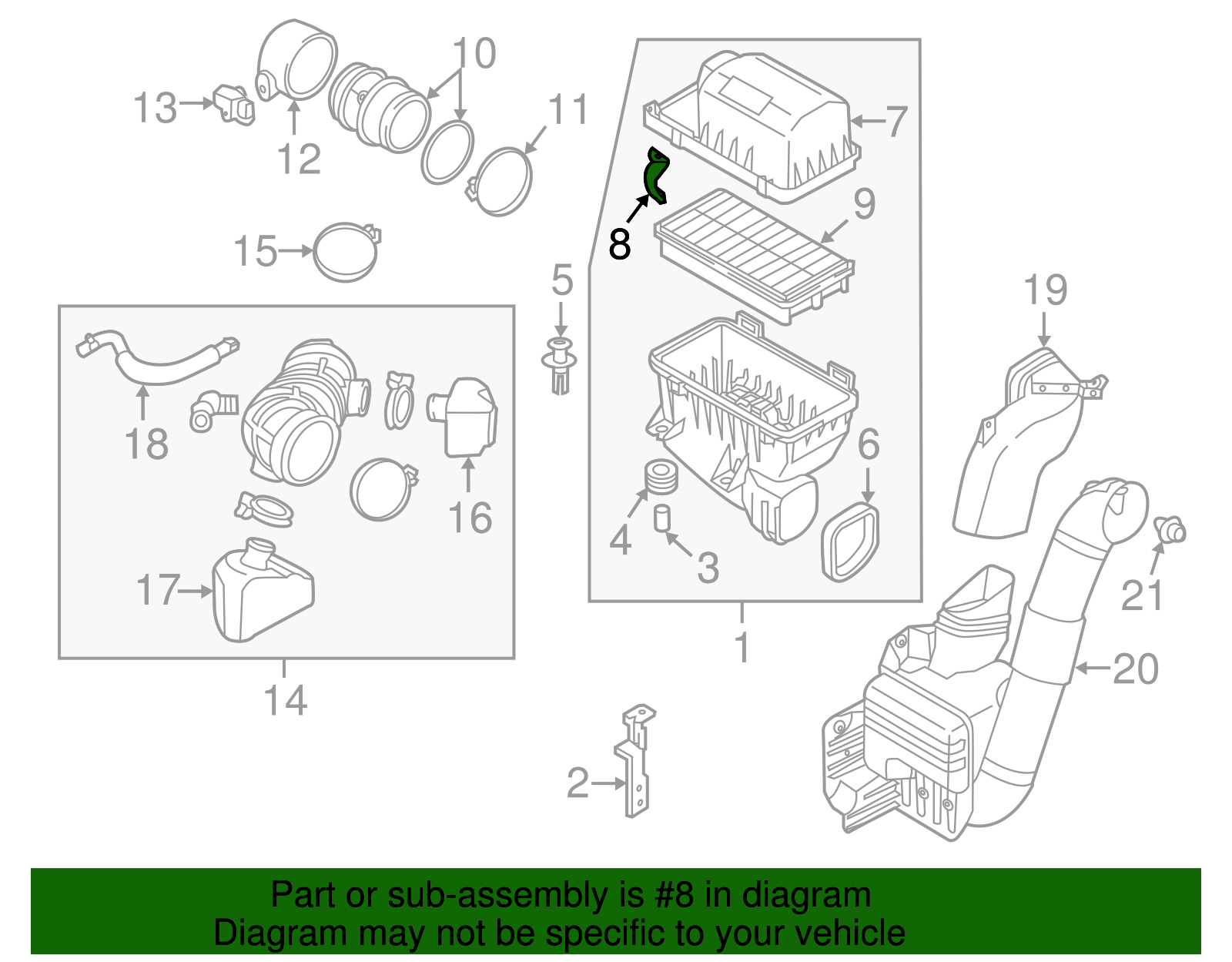 Upper Cover Clamp - Kia (28174-4D000)