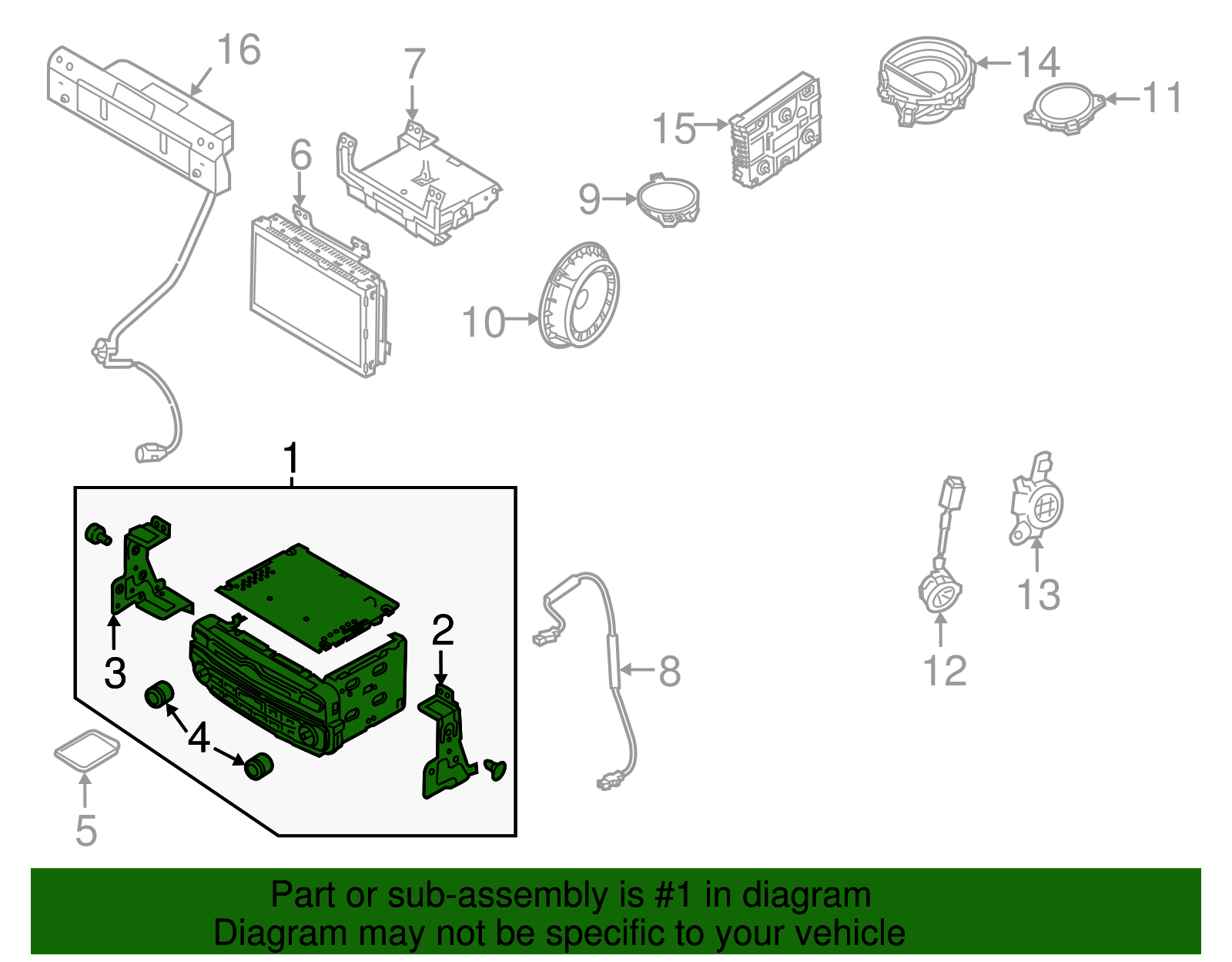 Radio - Kia (96560-3R117)