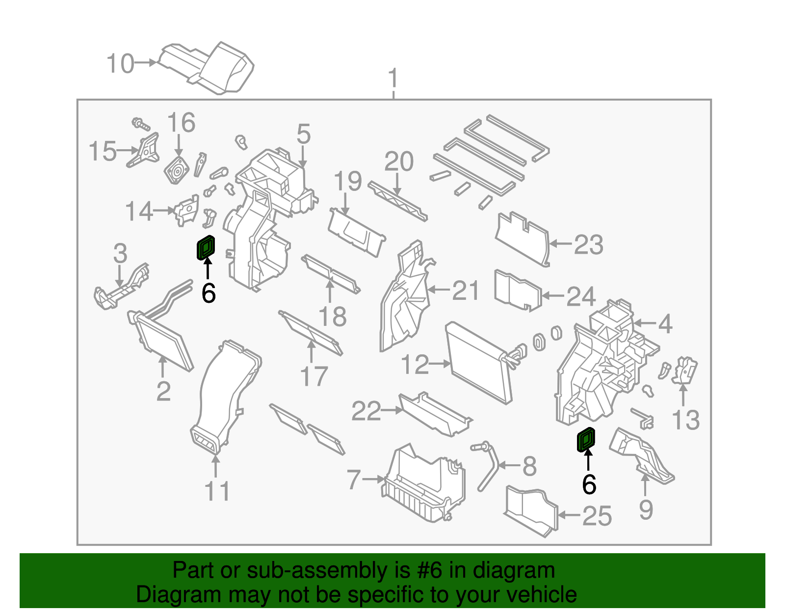 Heater Case Seal - Kia (97245-3K000)