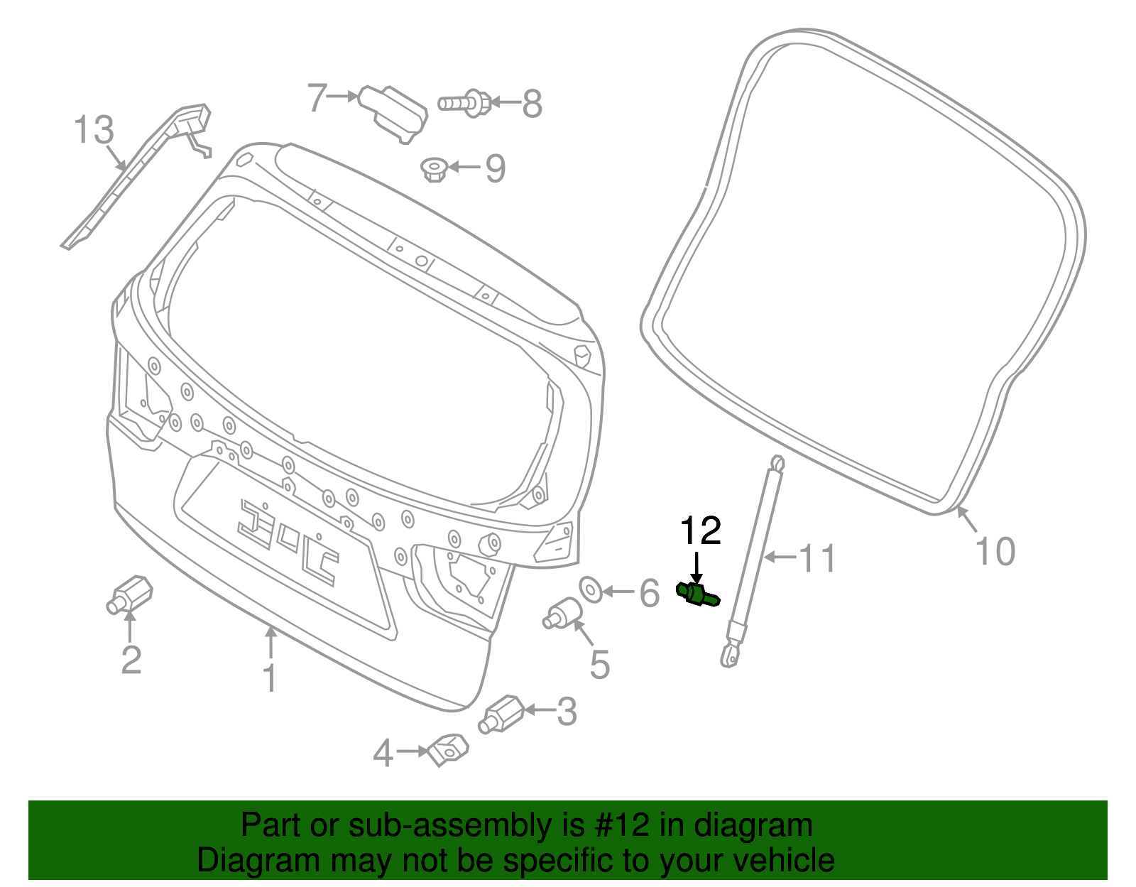 Support Cylinder Ball Stud - Kia (81163-3Z000)