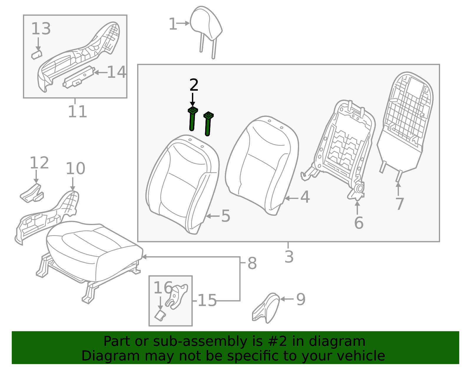 Headrest Guide - Kia (88920-A7000EQ)